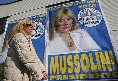 Alessandra Mussolini: Wie die Enkelin des。